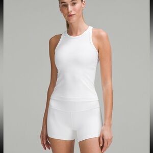 Lululemon Align Waist Length Racerback Tank White Size 4